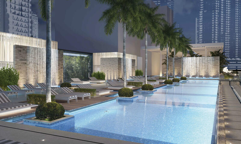 Infinity-edge, Singapore inspired pool 500-feet in the air